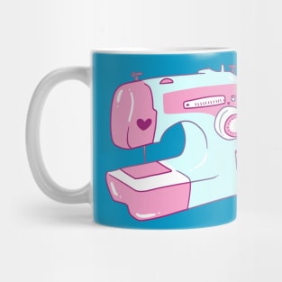 Pretty Sewing Machine Mug